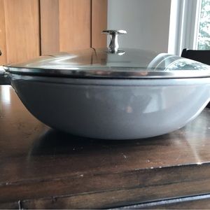 Staub enameled cast iron perfect pan